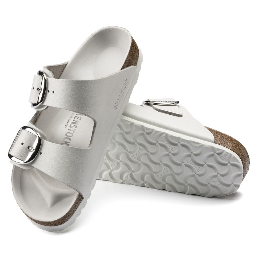 Birketthhnstock Arizona Big Buckle Leather White