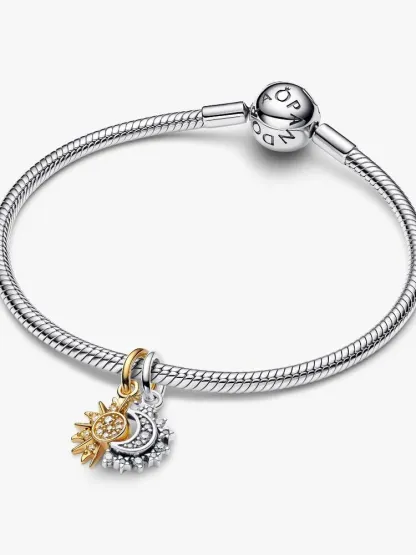 Splittable Sun & Moon Dangle Charm