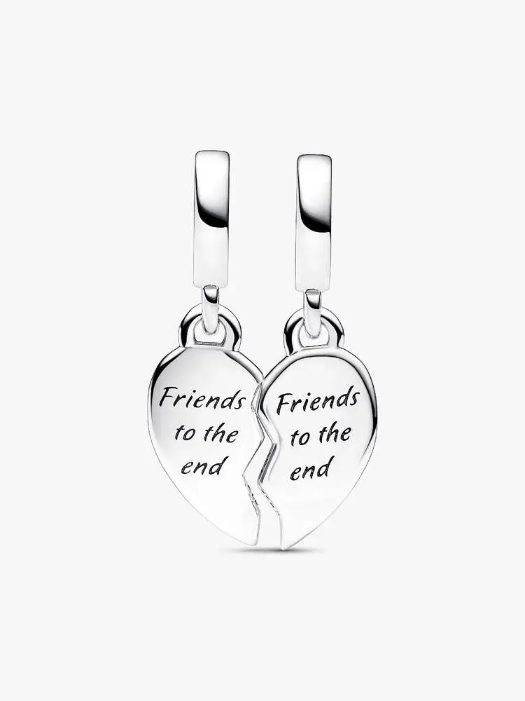 Friends Splittable Heart Dangle Charm