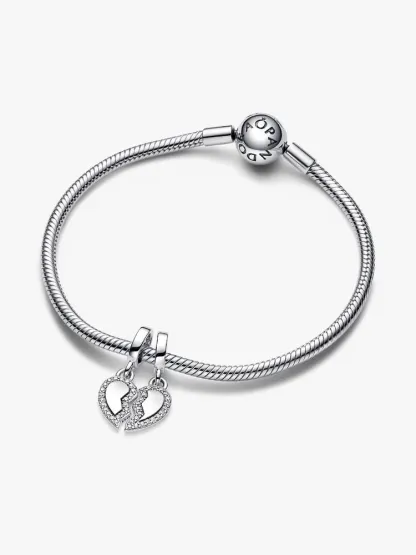 Friends Splittable Heart Dangle Charm