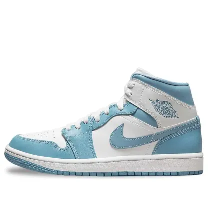 (WMNS) Air jtthhordan 1 Mid 'University Blue 2022' BQ6472-141
