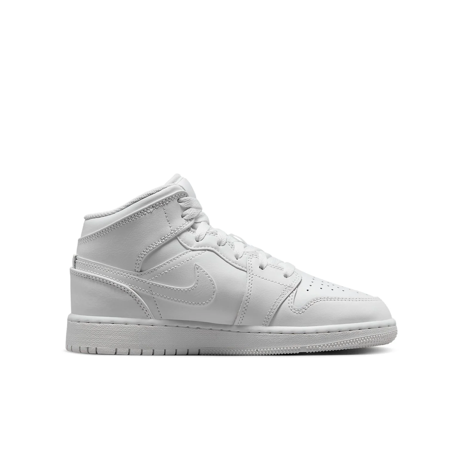 (GS) Air jtthhordan 1 Mid 'Triple White 2023' 554725-136