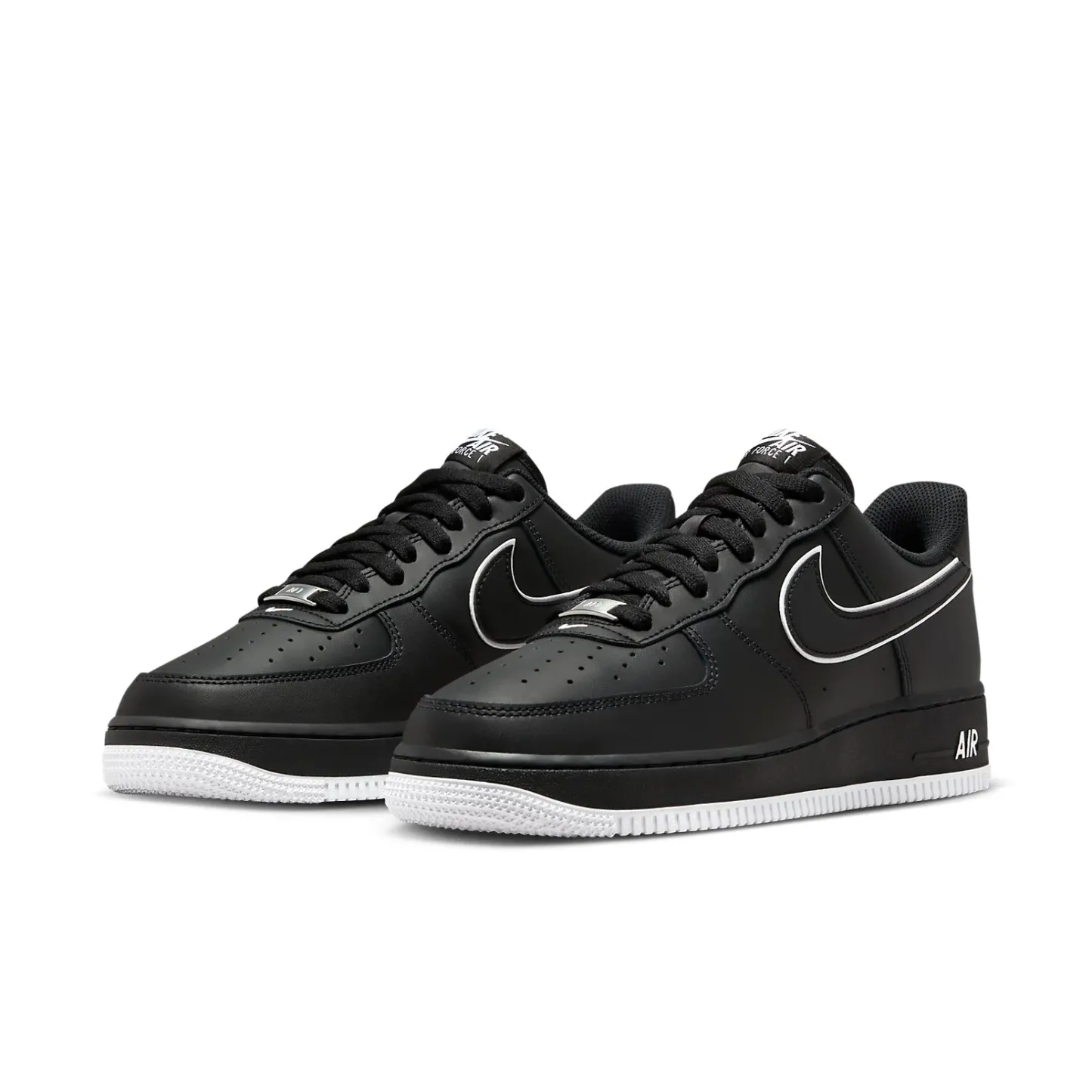 nitthhke Air fortthhce 1 Low '07 'Black White'