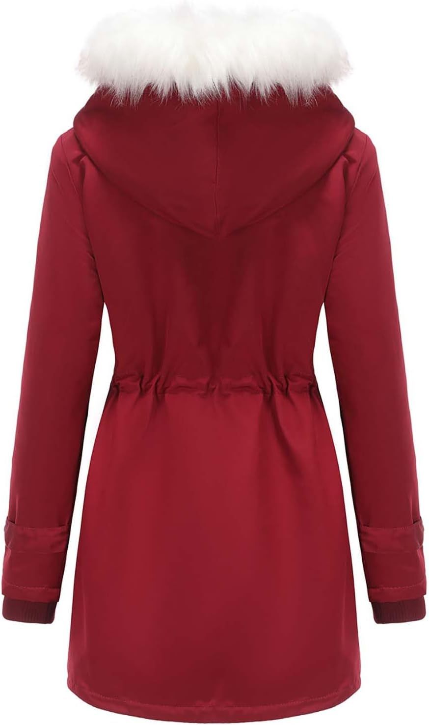 Winter Long Sleeve Parka Jackets - Women's