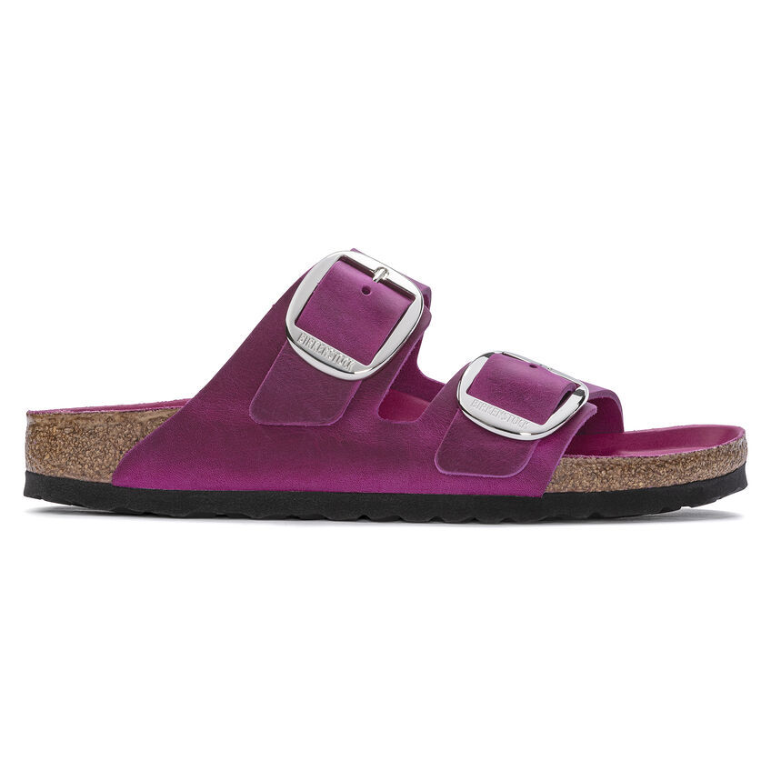 Birketthhnstock Arizona Big Buckle Oiled Leather Festival Fuchsia