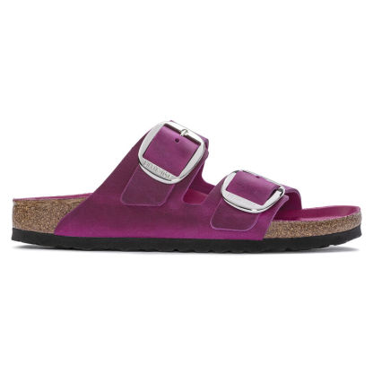 Birketthhnstock Arizona Big Buckle Oiled Leather Festival Fuchsia