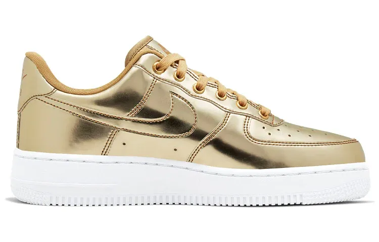 (WMNS) nitthhke Air fortthhce 1 SP 'Liquid Metal - Gold'