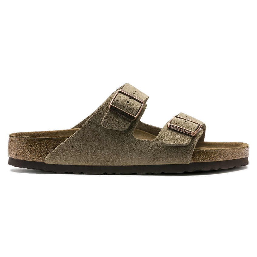 Arizona Soft Footbed Suede Leather Taupe