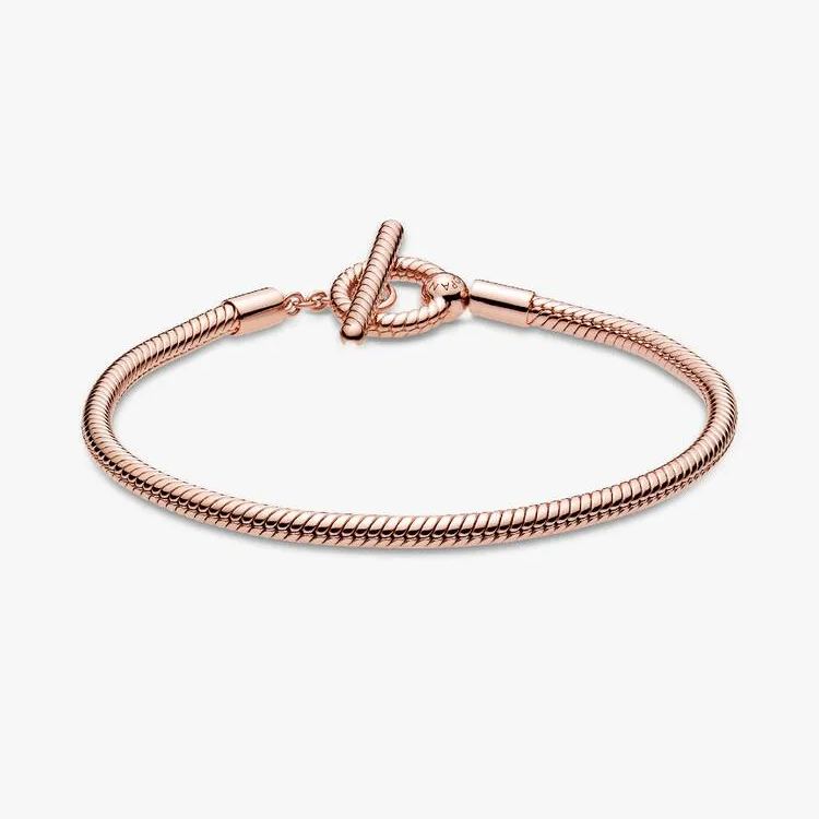 Pandora Moments T-Bar Snake Chain Bracelet