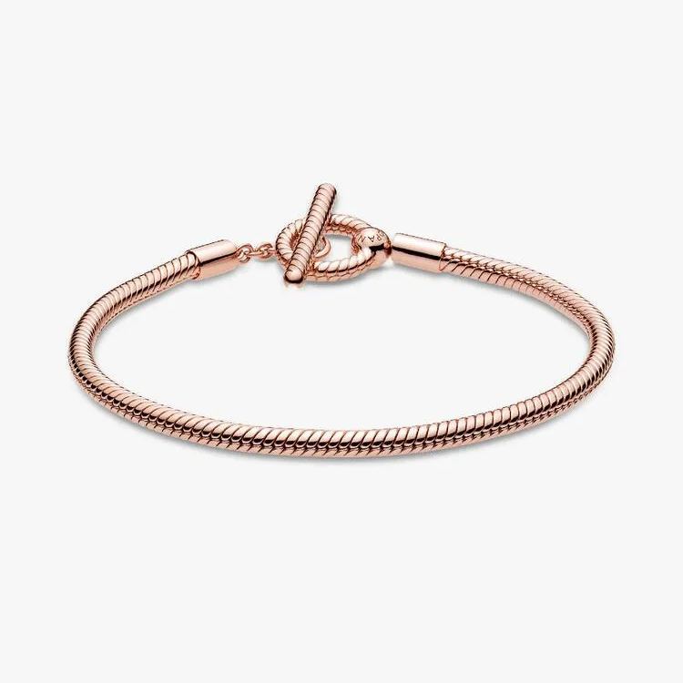 Pandora Moments T-Bar Snake Chain Bracelet