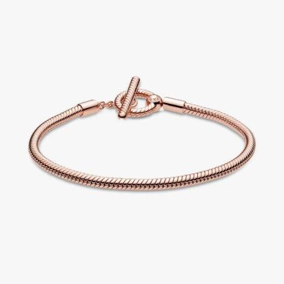 Pandora Moments T-Bar Snake Chain Bracelet