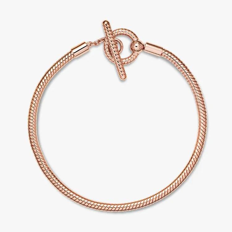 Pandora Moments T-Bar Snake Chain Bracelet