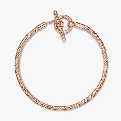 Pandora Moments T-Bar Snake Chain Bracelet