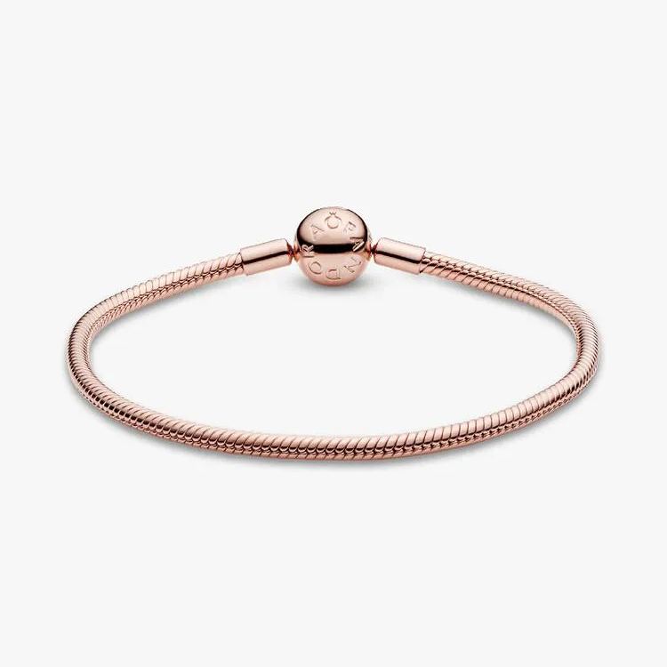 Snake chain 14k gold-plated bracelet