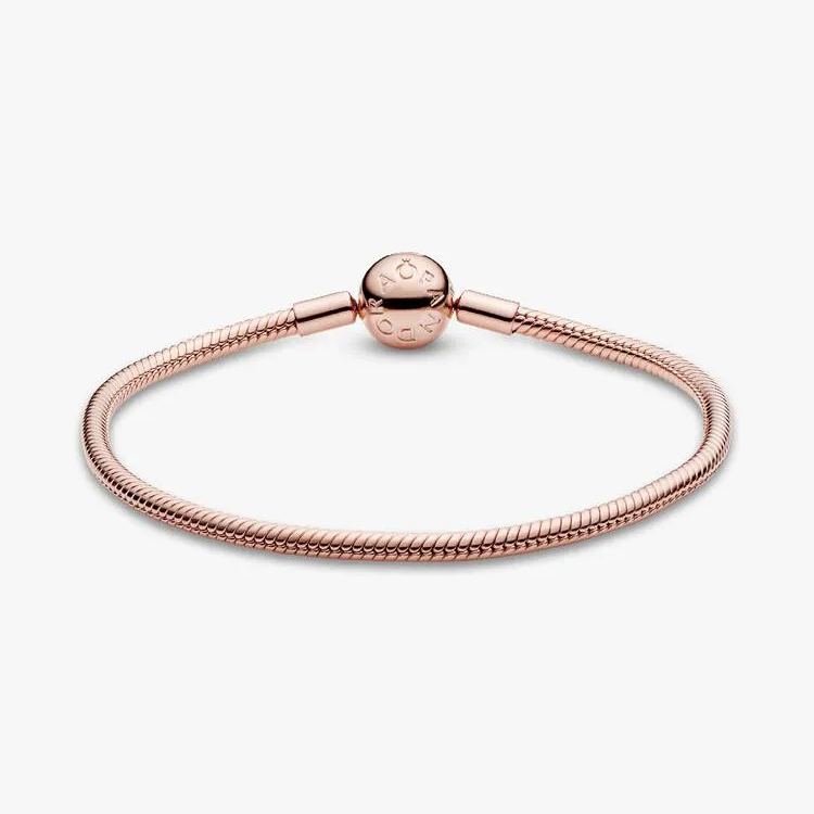 Snake chain 14k gold-plated bracelet