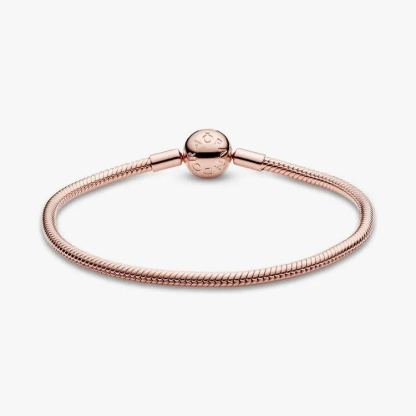 Snake chain 14k gold-plated bracelet