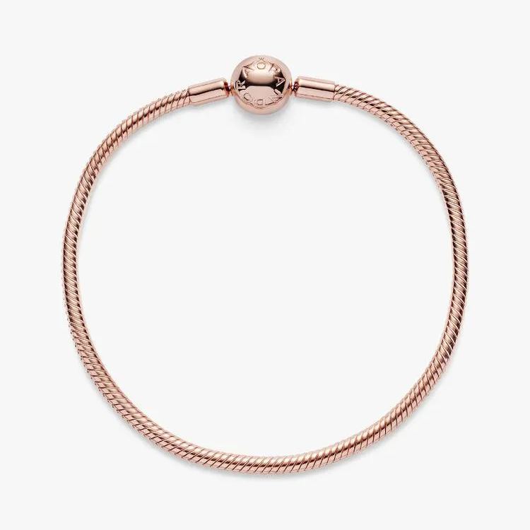 Snake chain 14k gold-plated bracelet