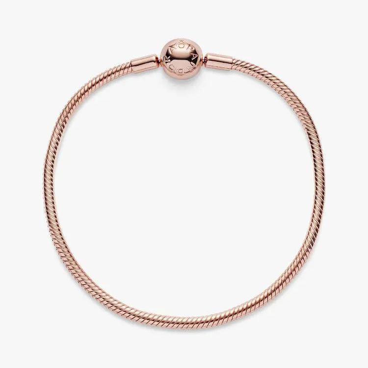 Snake chain 14k gold-plated bracelet