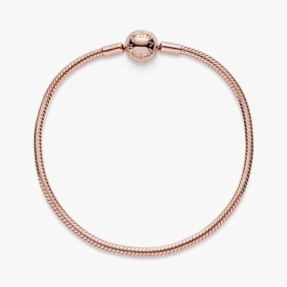 Snake chain 14k gold-plated bracelet