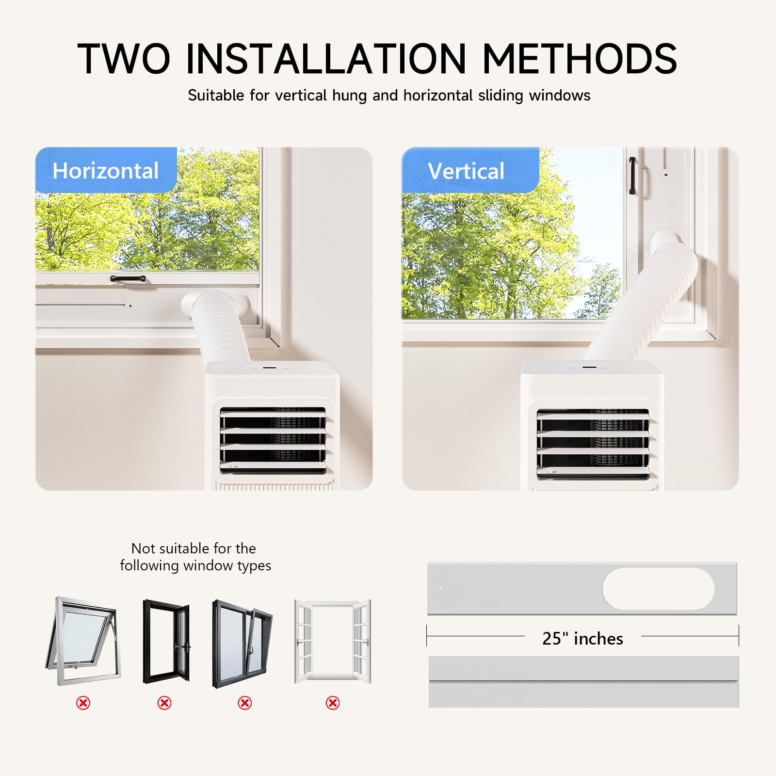 Portable Air Conditioners 16,000 BTU 5-in-1 Air Conditioner Portable Up to 850 Sq.Ft., Portable AC Unit with Cool, Fan, Dehumidifier, 24H Timer, Sleep Smart WiFi Remonte Installation Kit Included