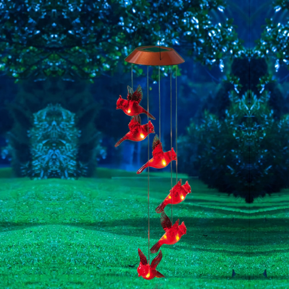 Cardinal Solar Wind Chimes