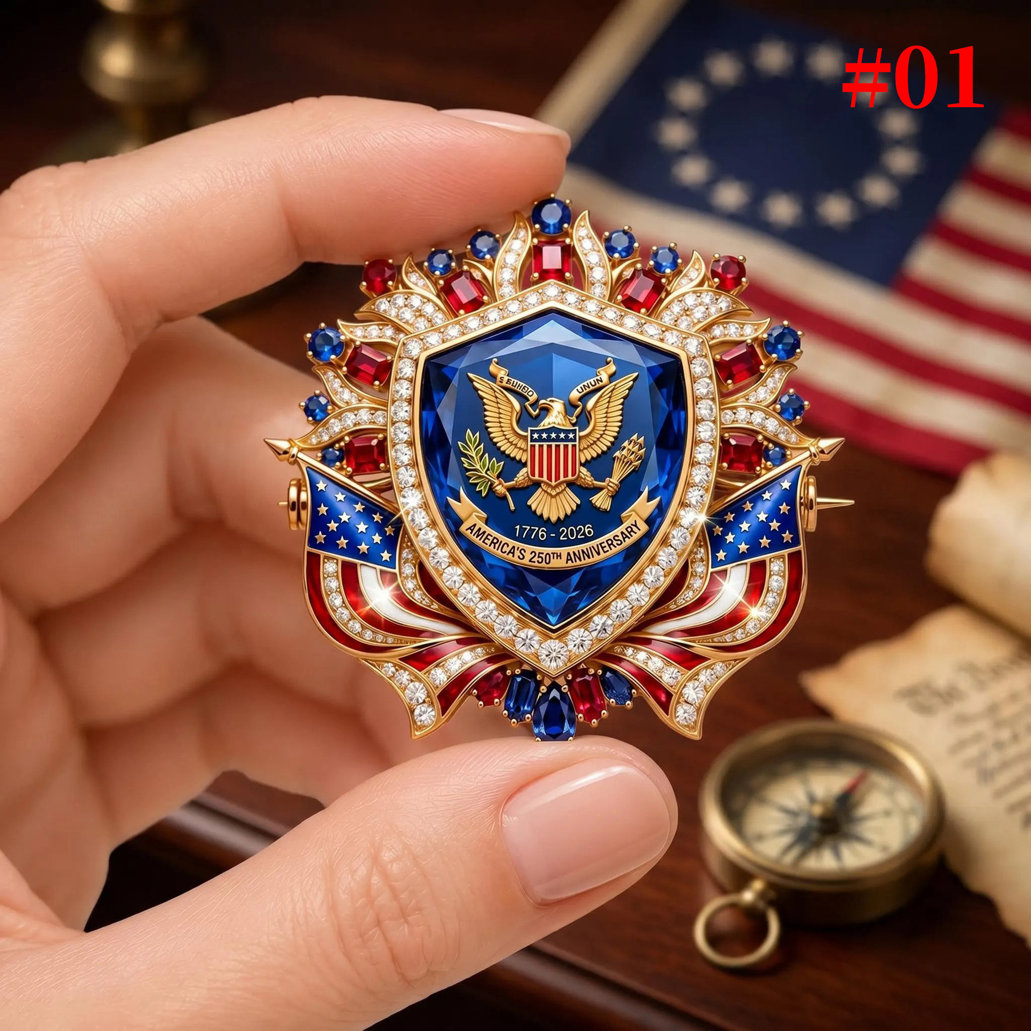 Commemorative Pin Brooch