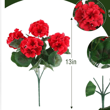 Last Day 60% OFF - Artificial Geranium Flowers