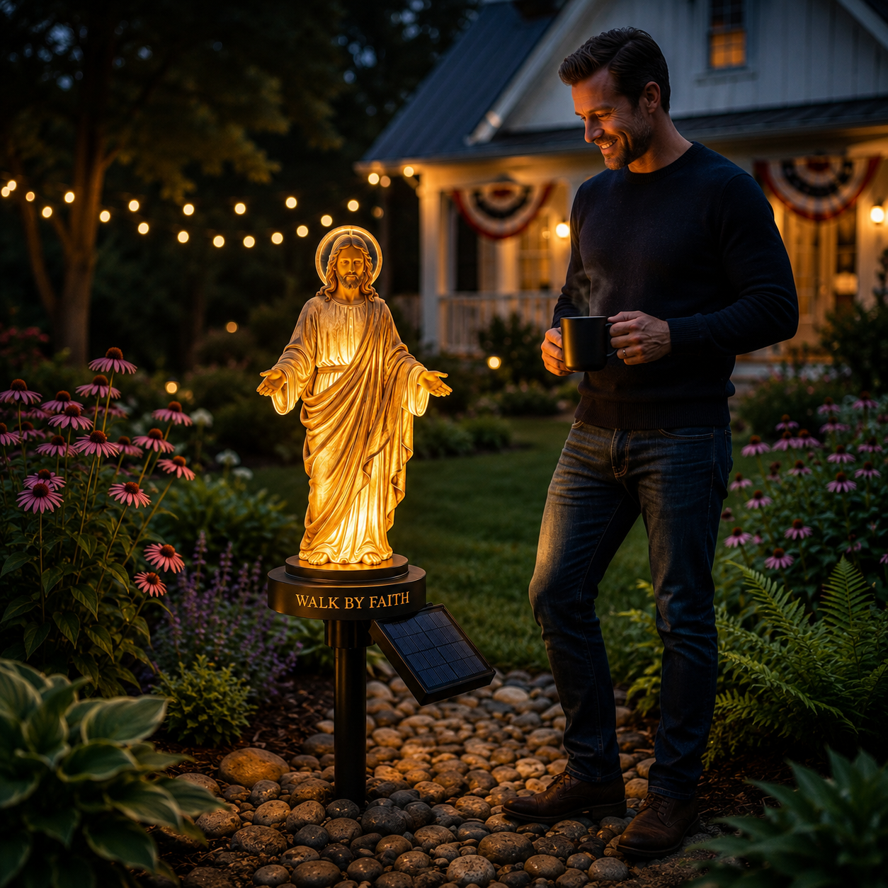 Jesus Garden Light – A Peaceful Reminder of His Presence