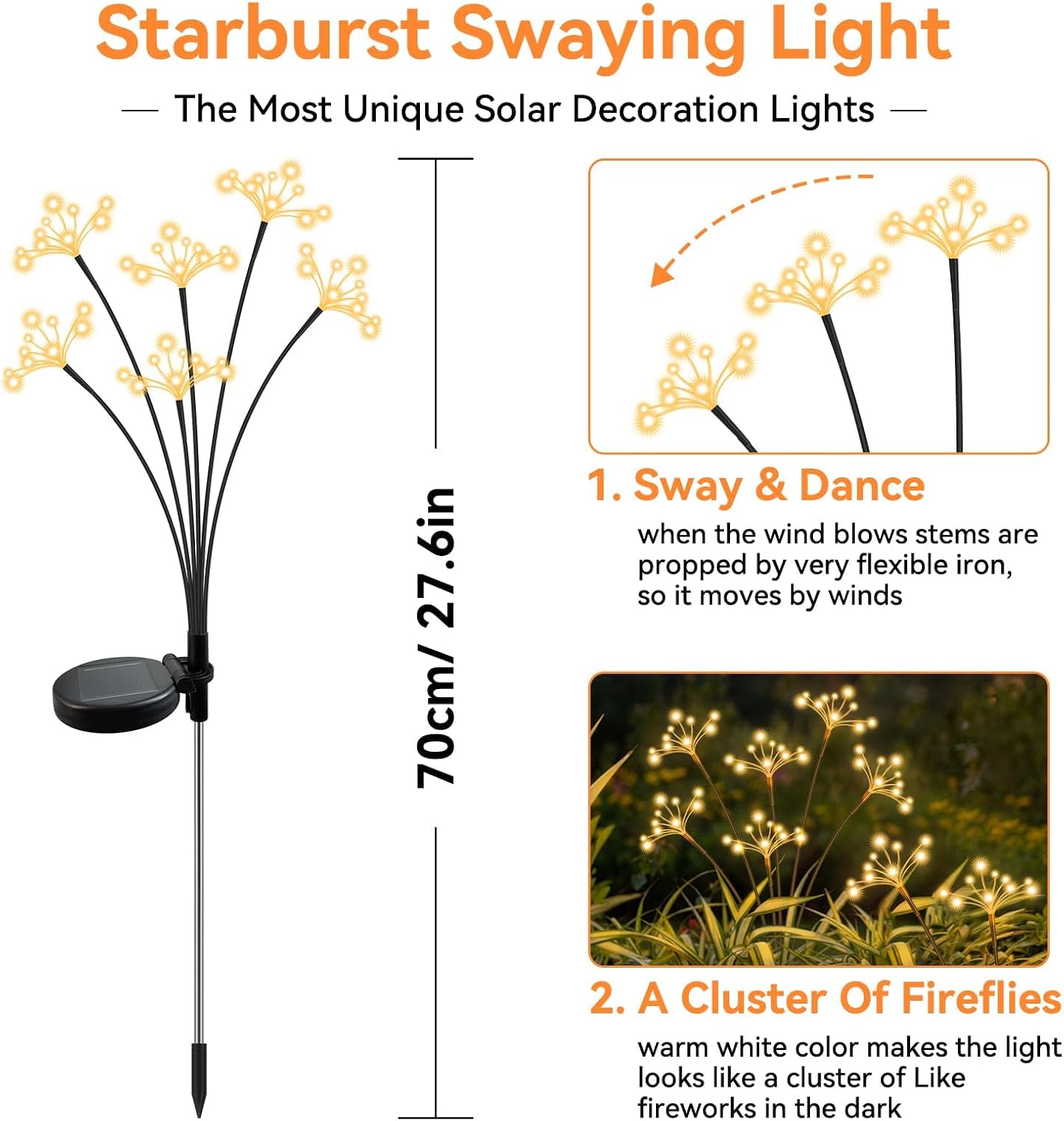 Solar Swaying Starburst Light