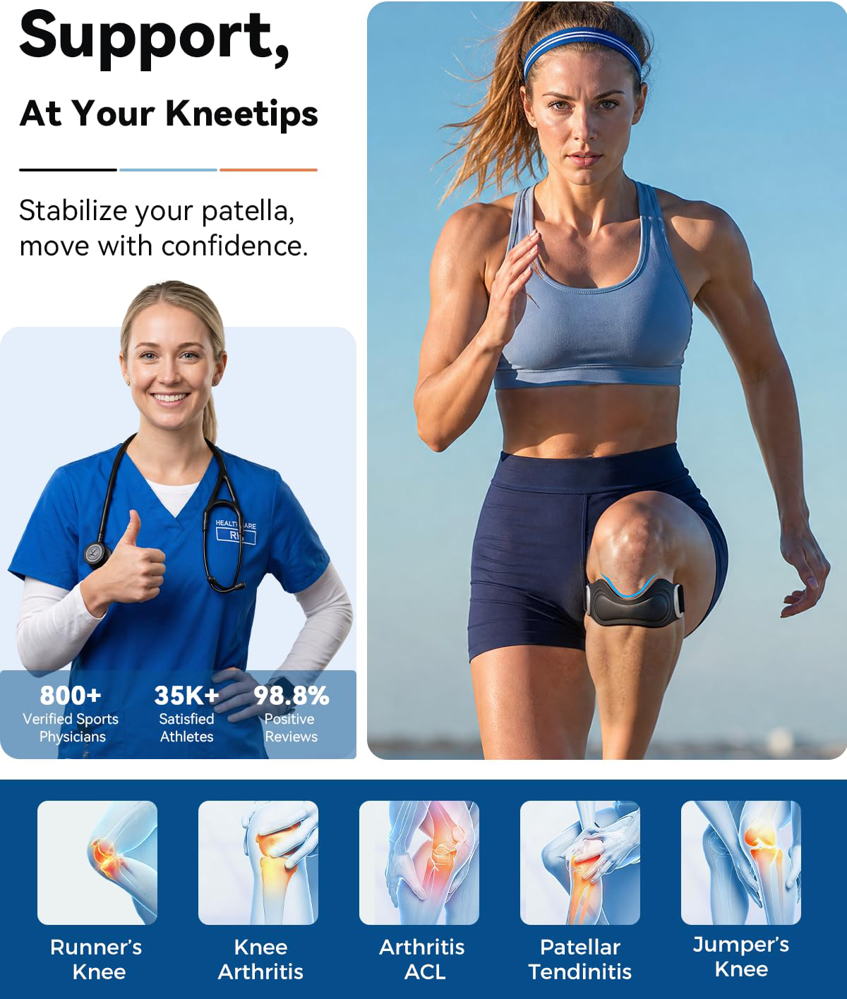 Patellar Tendon Knee Strap