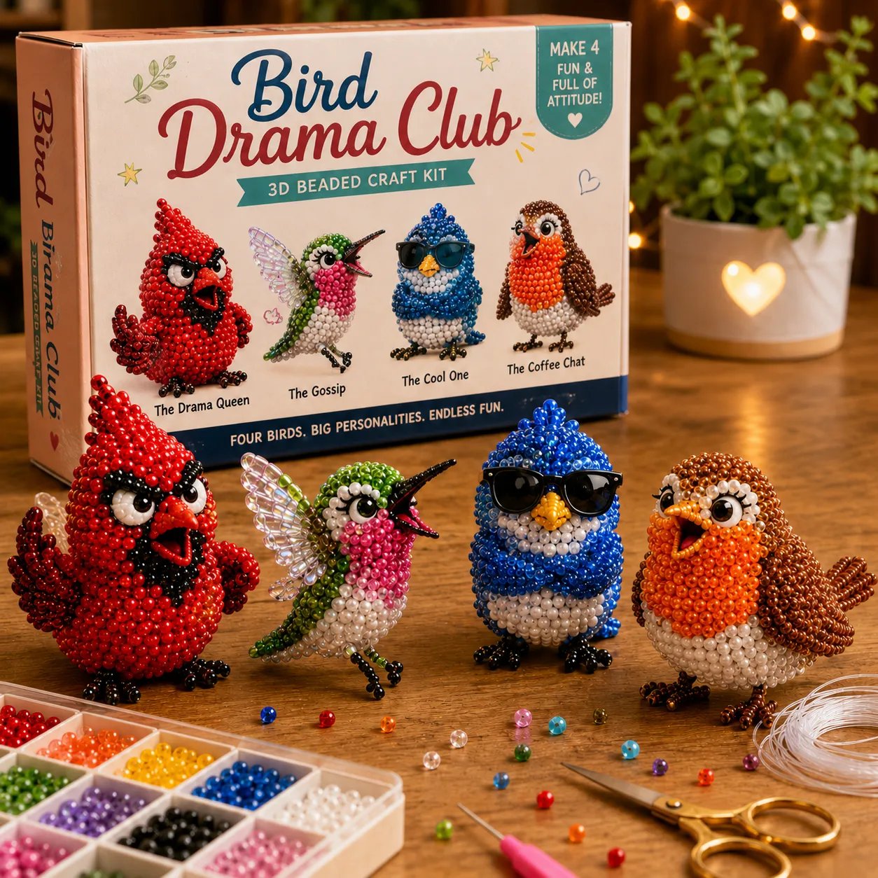 Creative Beaded Mini World 3D DIY Kit Collection