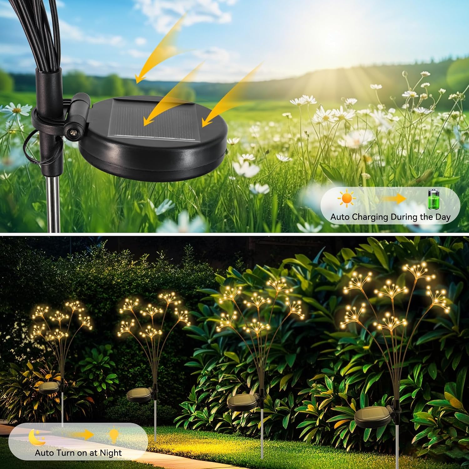Solar Swaying Starburst Light