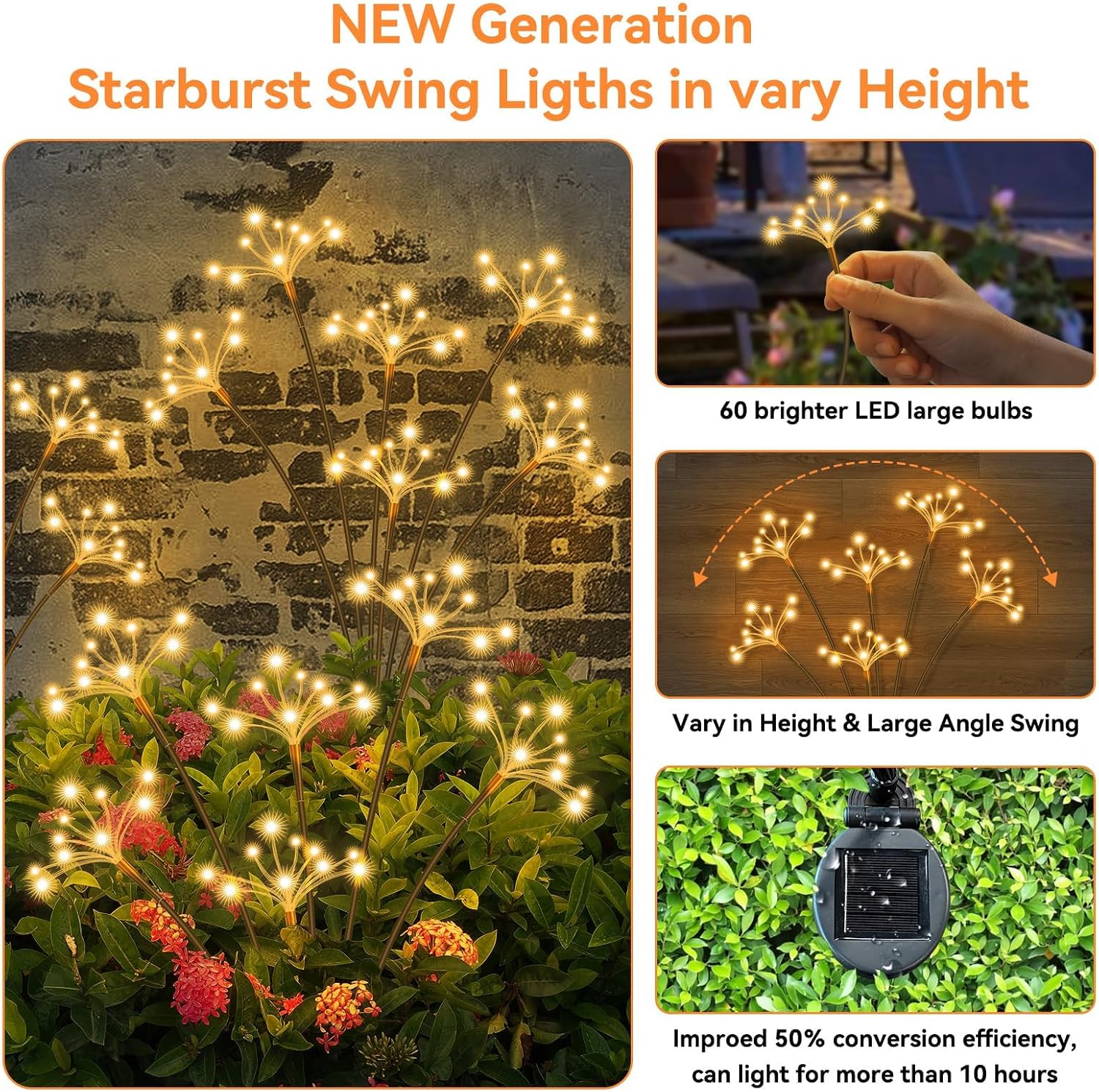 Solar Swaying Starburst Light