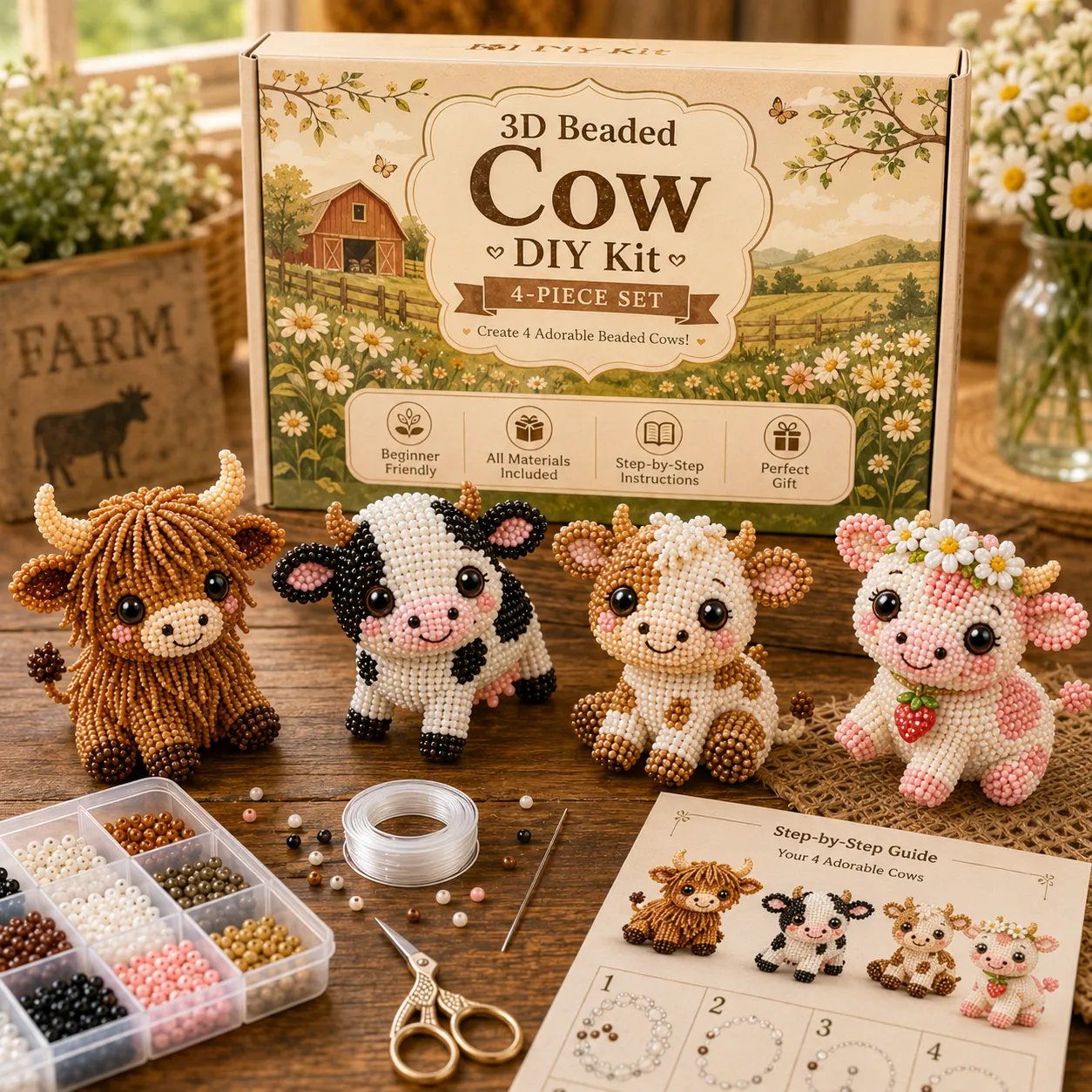 Creative Beaded Mini World 3D DIY Kit Collection