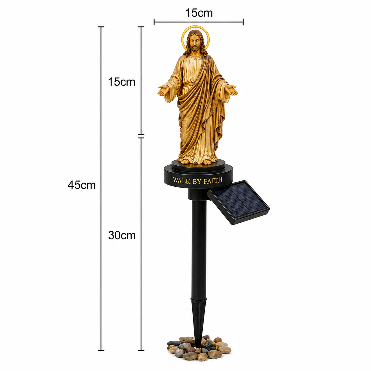 Jesus Garden Light – A Peaceful Reminder of His Presence