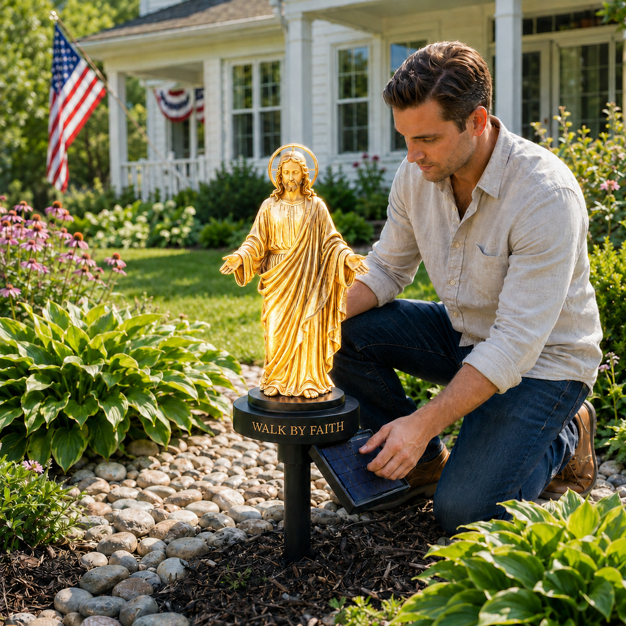 Jesus Garden Light – A Peaceful Reminder of His Presence