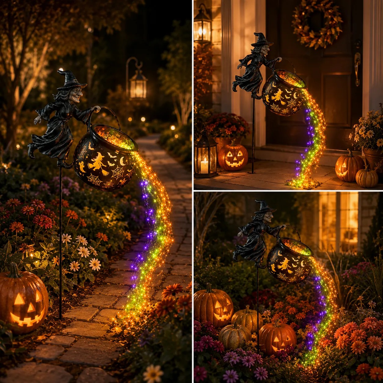 Halloween Witch Garden Light