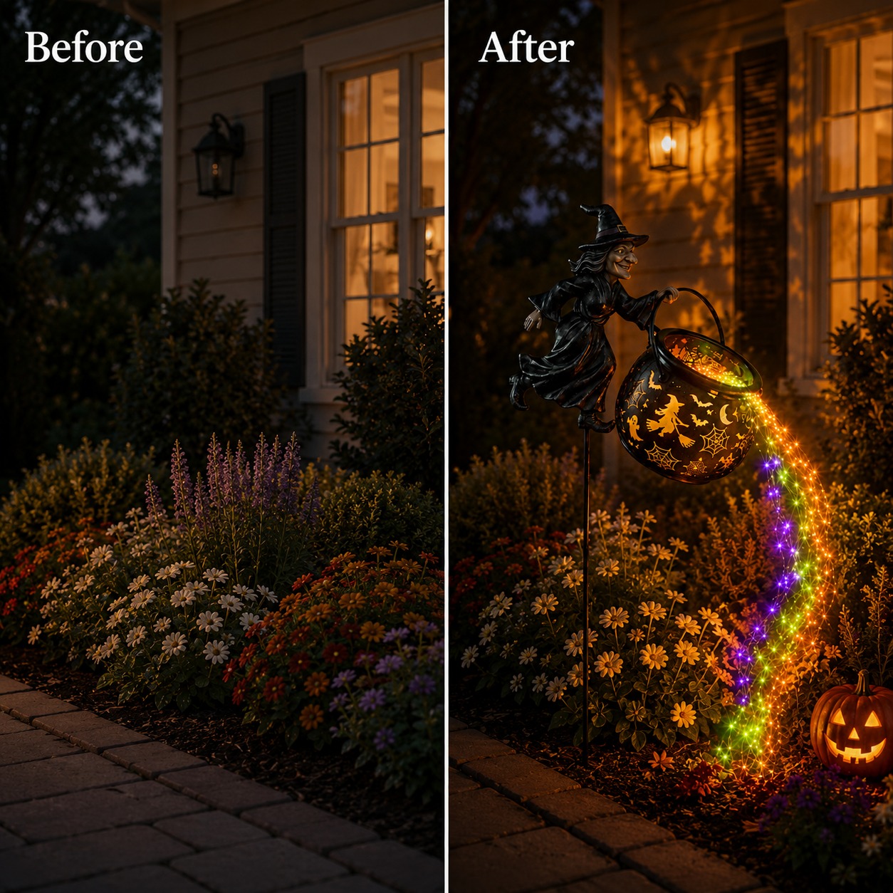 Halloween Witch Garden Light