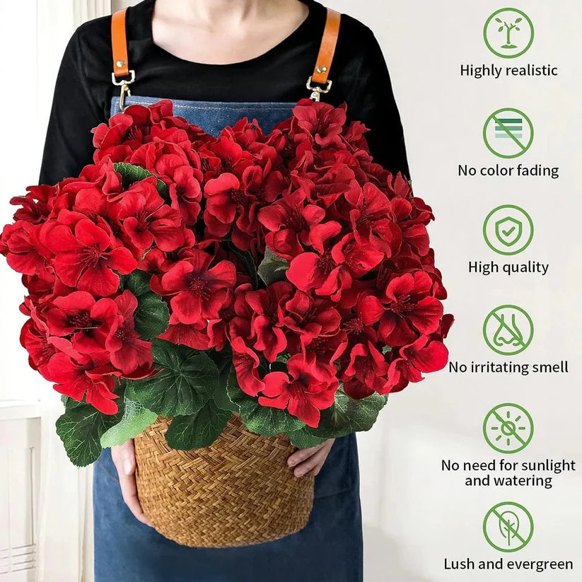 Last Day 60% OFF - Artificial Geranium Flowers