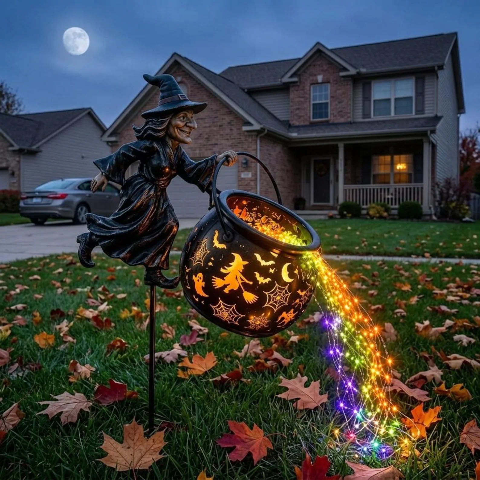 Halloween Witch Garden Light