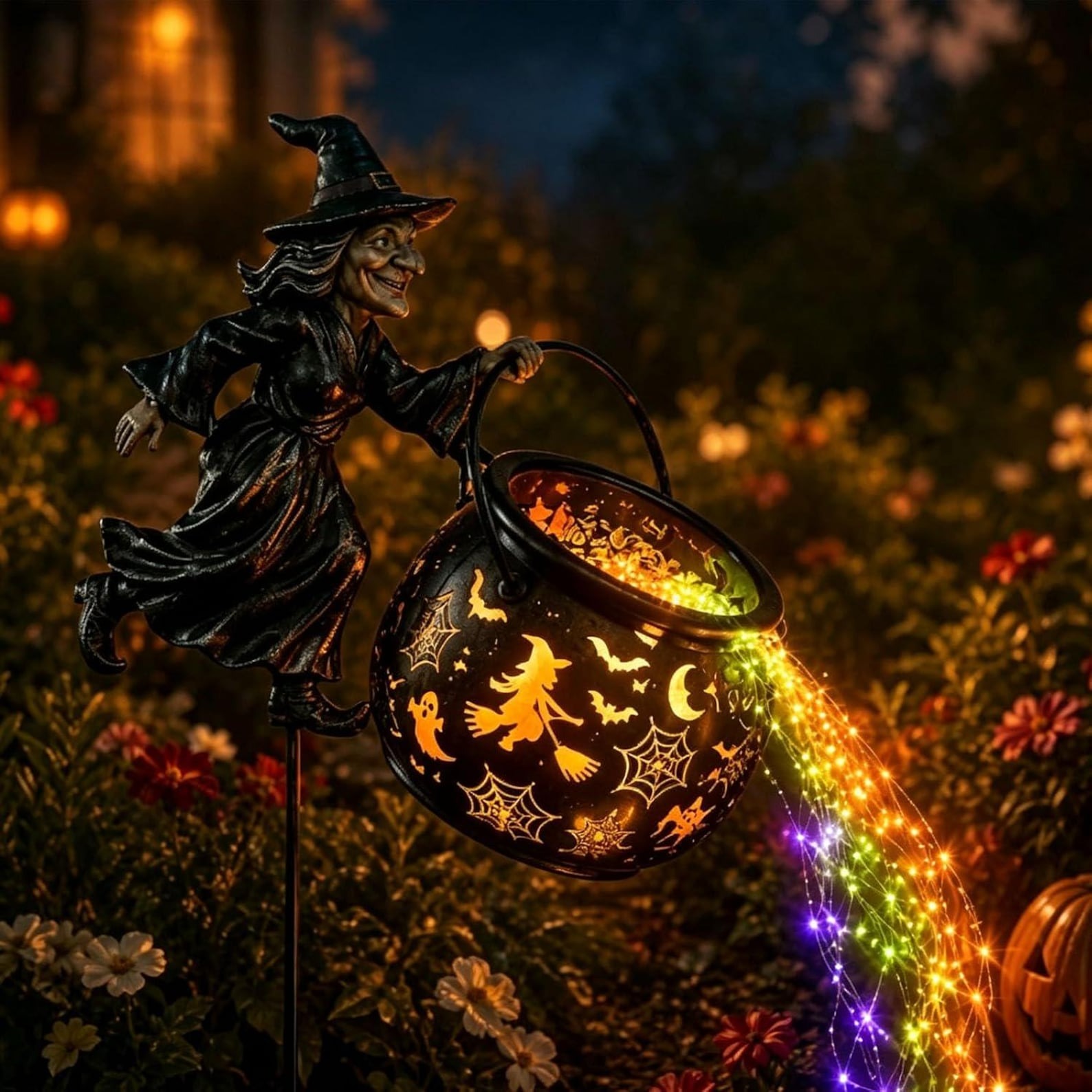 Halloween Witch Garden Light
