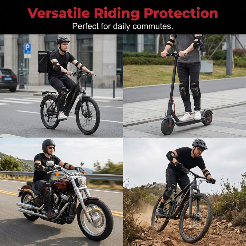 🛡️ LIMITED-TIME 45% OFF! ✨ Motorcycle Knee & Elbow Guard Set – Hard Shell, Articulated, Adjustable 🏍️