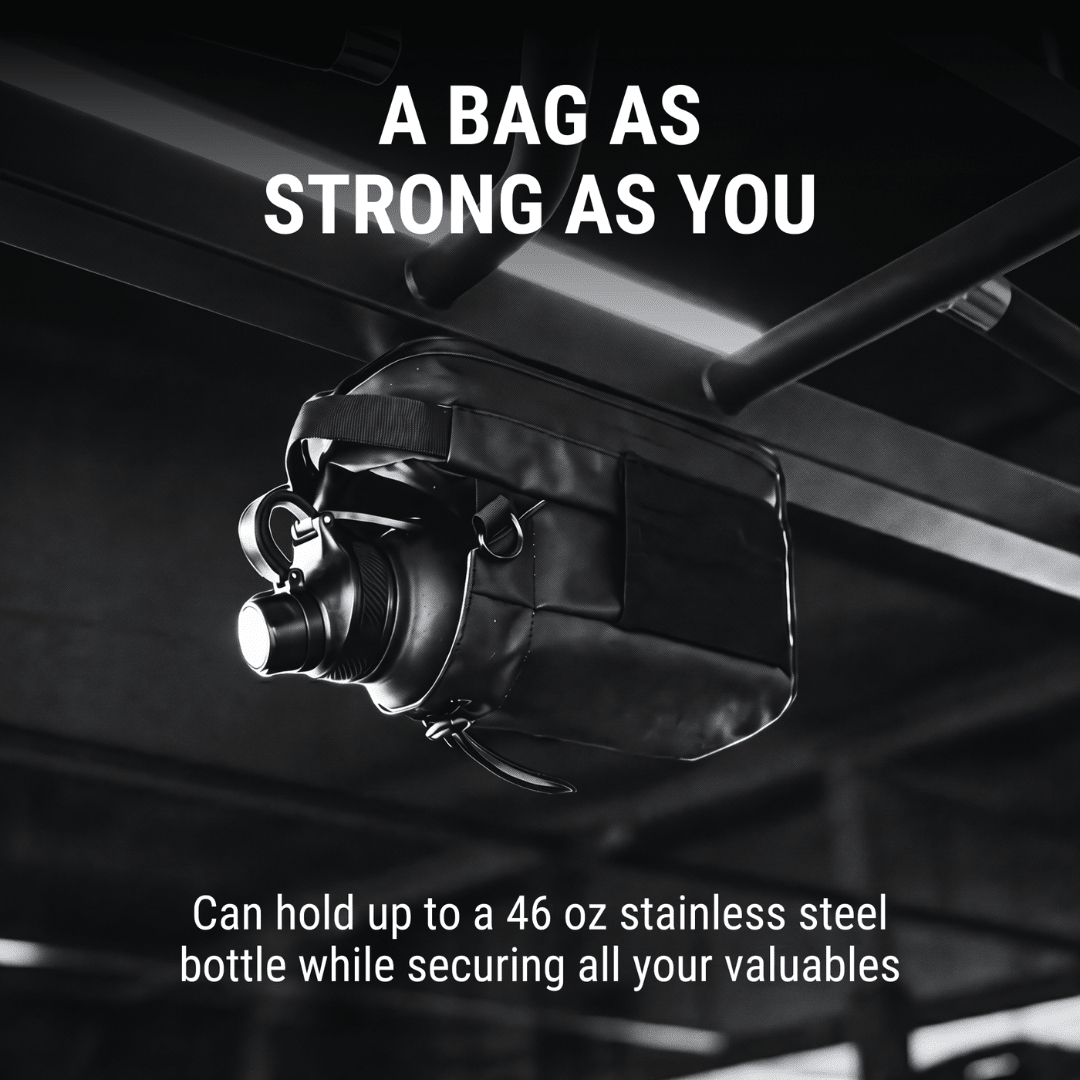 kelvory-Magnetic Gym Bag With Bottle Holder