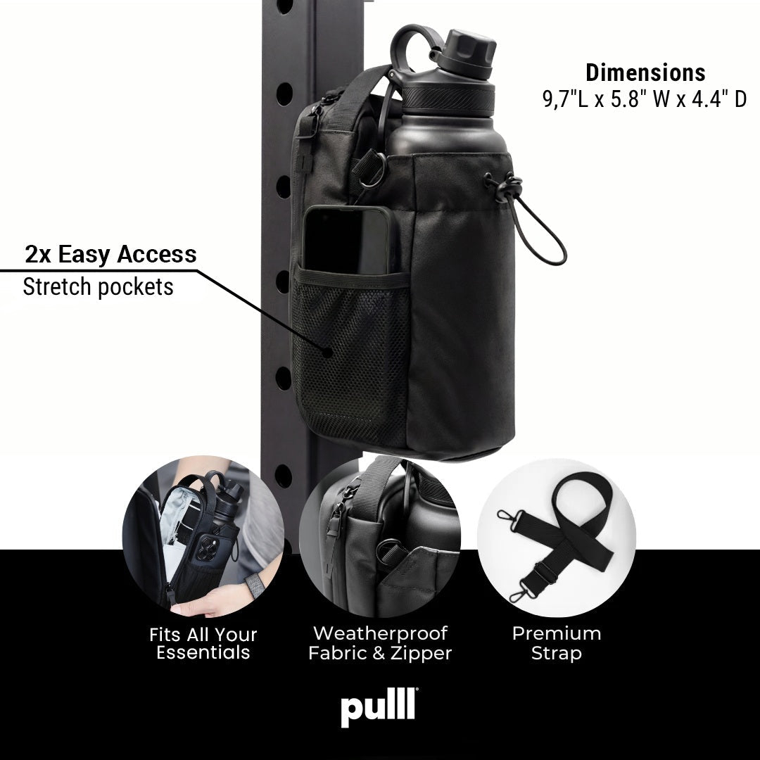 kelvory-Magnetic Gym Bag With Bottle Holder
