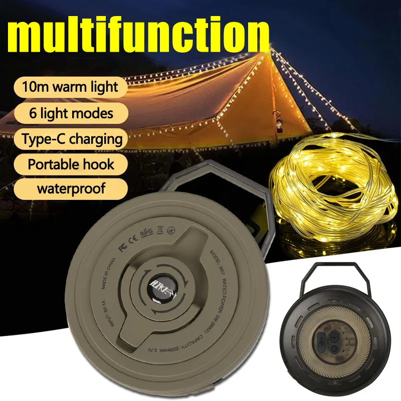 Rechargeable Camping Ambient Light with Type-C 