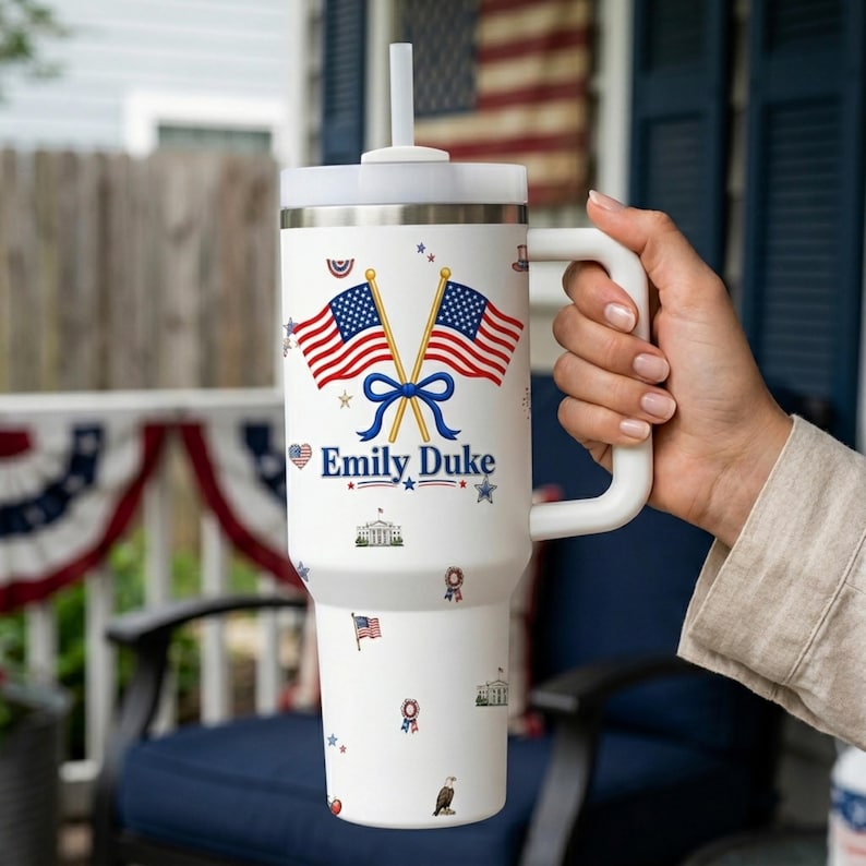  250 Years of Freedom Patriotic Travel Mug, Gift For Her