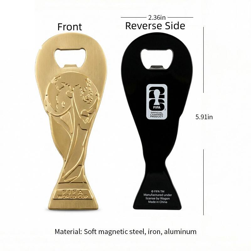 Official FIFA World Cup 2026 Magnetic Trophy Bottle Opener & Fridge Magnet &Create a high-quality atmosphere for watching sports in your home.