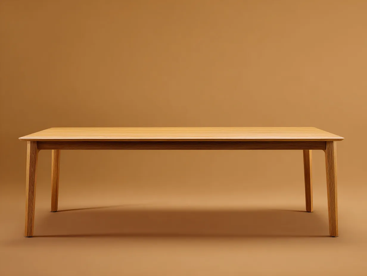 Esstisch Holz 200x90x75 cm - Natur - rechteckig für Außenbereich