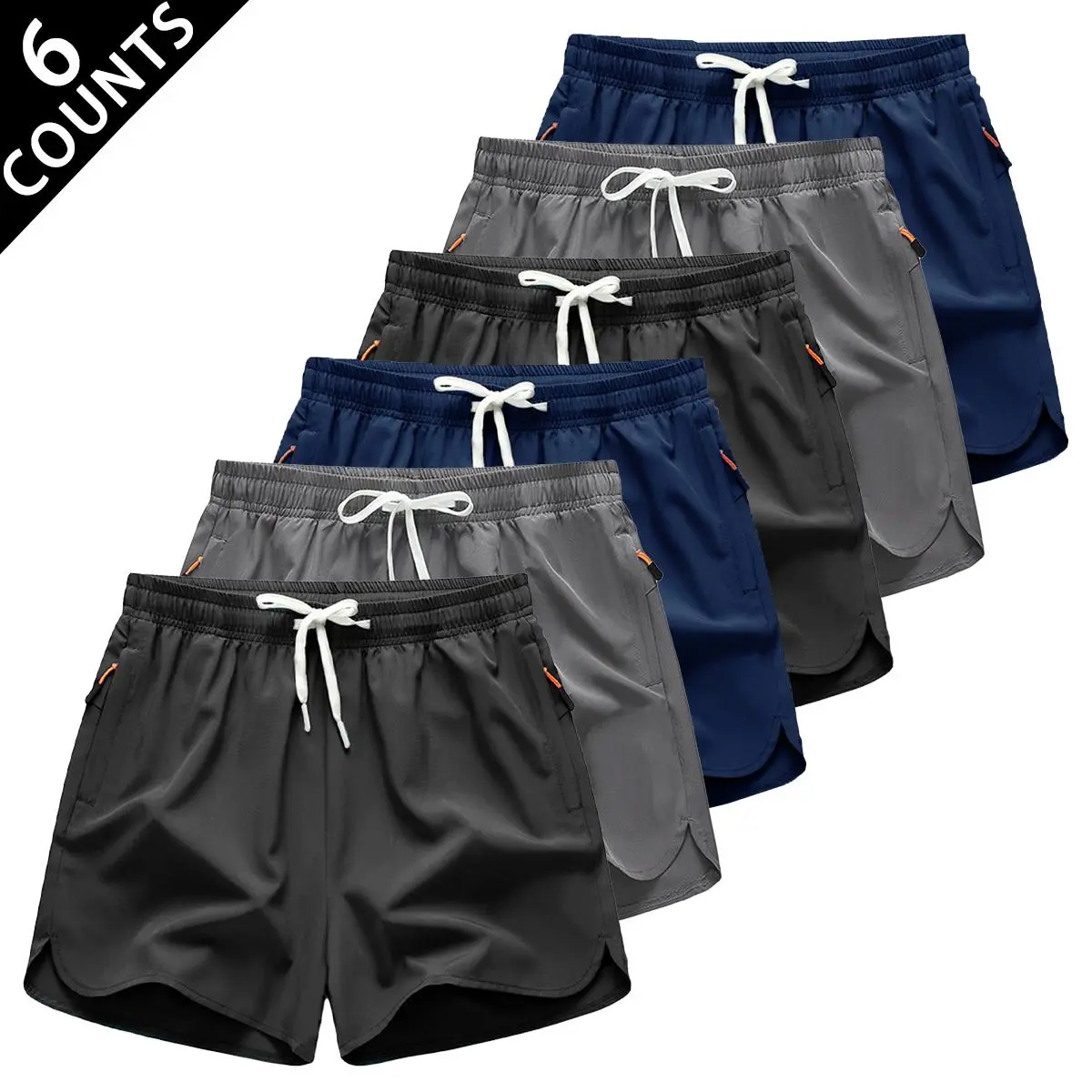 Men’s Quick-Dry Athletic Shorts with Zipper Pockets | Lightweight Active Shorts S-6XL