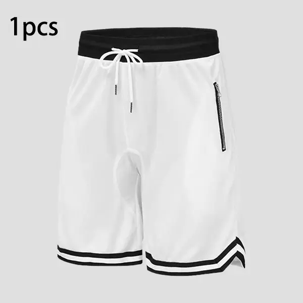 Men's Athletic Basketball Shorts – Quick Dry Lightweight Mesh Gym Shorts with Zipper Pocket